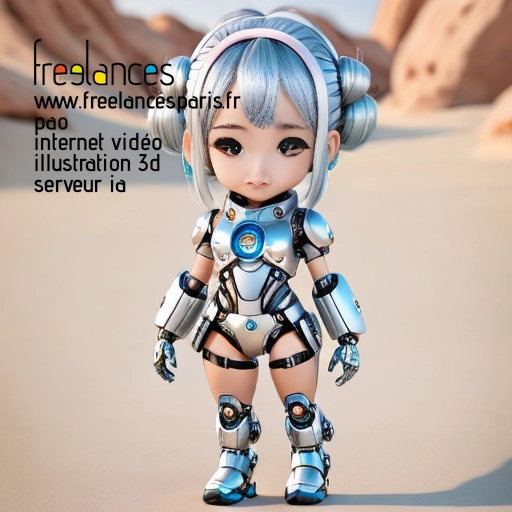 Pao mise en page internet vidéo illustration 3d serveur IA générative AI freelance paris studio de création magazines QUFLMUN0